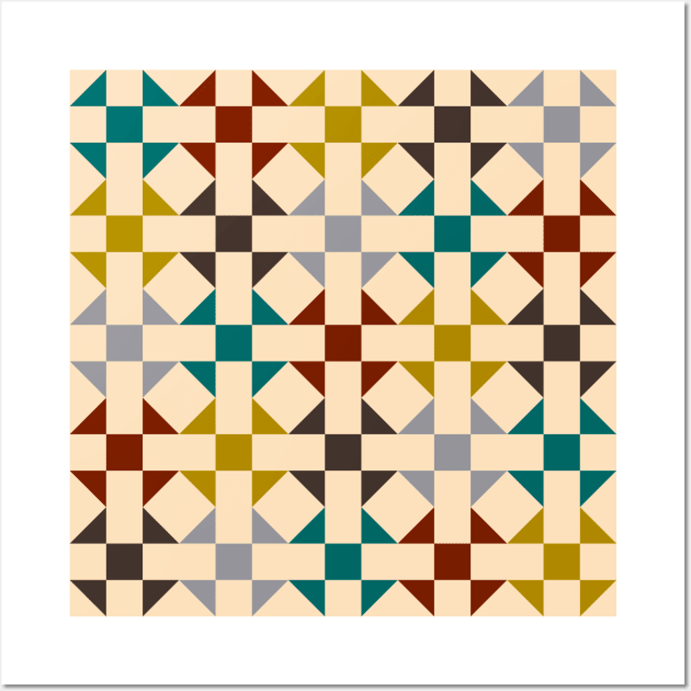 Geometric Pattern: Quilt: Autumn Wall Art by Red Wolf